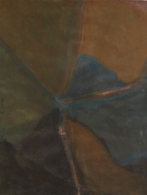 Ecole moderne Sans titre Gouache sur papier. 50 x 64 cm