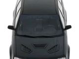 an image of a black toy car on a white background