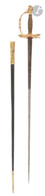 two different types of swords on a white background
