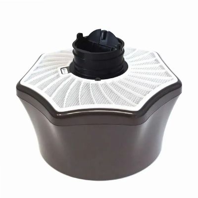 an image of a black and white air purifier on a white background