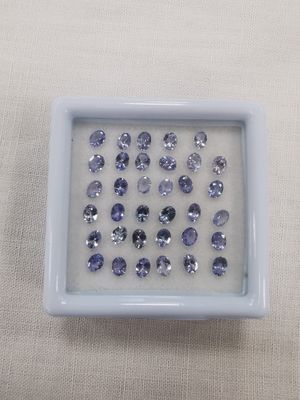 TANZANITE violet blue IF à VVS Nbr 17 Tanzanie rond 3,8 4,02…