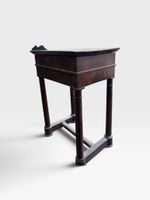 Table travailleuse en acajou et placage d'acajou, ouvrant pa… (photo 5)