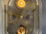 an image of a close up of a clock on a wall