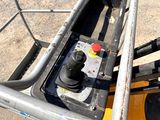 a close up of the control panel on the back of a construction vehicle