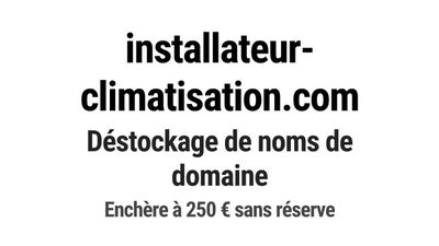 Nom de domaine installateur-climatisation.