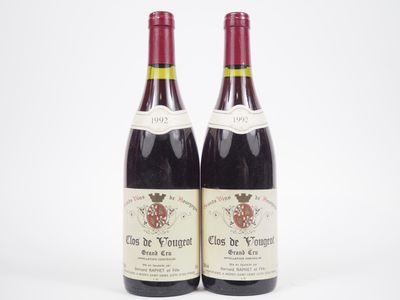 deux bouteilles de vin rouge posées l'une à côté de l'autre sur une surface blanche