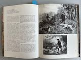 a book with pictures of people and animals in it
