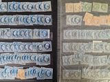 many different types of stamps in a case
