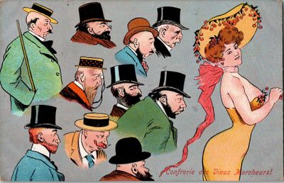 CPA : Illustration humoristique "La Confrérie des Vieux Marc…