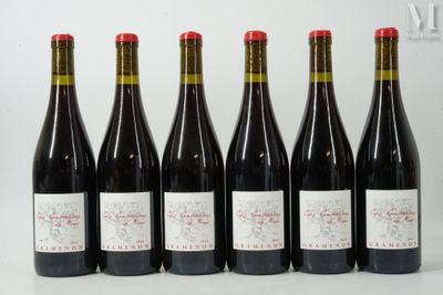 six bouteilles de vin sont alignées sur une table