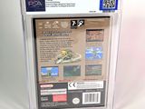 the back cover of a video game case with a picture of a man riding a horse