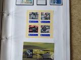 a binder with a picture of a car on it