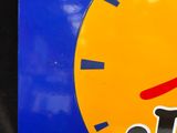 a large clock with the word i love it on it