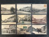 an old photo of a series of photographs of old buildings