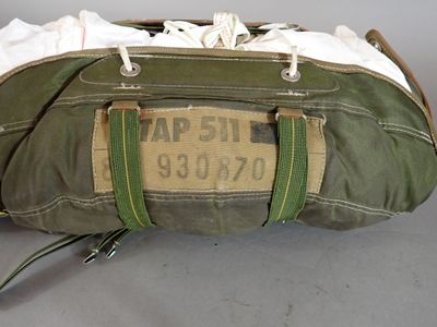 a duffel bag that is sitting on the floor