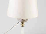 an image of a lamp with a white shade on it