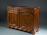 a sideboard with two drawers and two doors