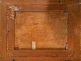 a picture of a wooden frame with a hole in it