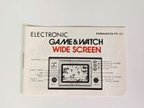 electronic game and watch wide screen manual for the nintendo game console