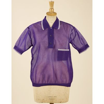 MIU MIU, Circa 2010, Polo en nylon violet transparent et lis…