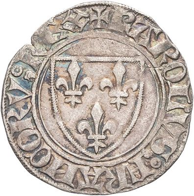a close up of a coin with a coat of arms on it