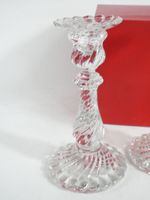 BACCARAT Paire de bougeoirs torsade modèle Bambou, avec leur… (photo 2)