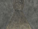 an image of a drawing of a woman with a cross on her head
