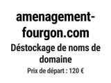 une photo en noir et blanc d'une enseigne sur laquelle on peut lire « amenagementment fourgon com »
