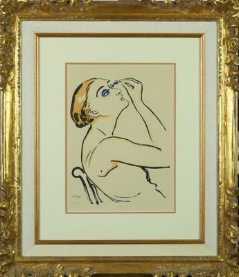 Kees VAN DONGEN (1877-1968). Lithographie en couleurs et poc…