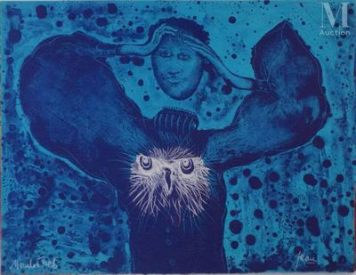 PAONE Peter (1936-) Dreams, L'homme au hibou, 1970