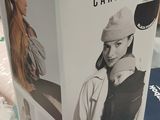 a box that has a picture of a woman in a hat on it