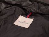 moncler black nylon jacket with red and blue trim