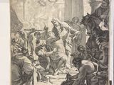 un dessin représentant une scène de la vie de Jésus