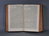 an open book that is sitting on a table