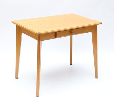 Table-bureau de forme rectangulaire en orme ouvrant à un tir…