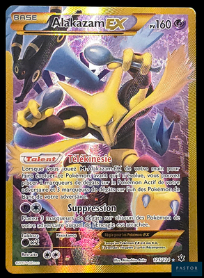 une image représentant une carte Pokémon sur laquelle figure un personnage Pokémon jaune et noir