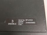 a close up of a black box with a label on it