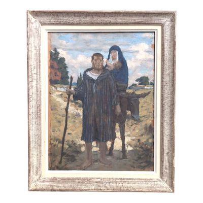 ECOLE FRANCAISE début XXème Le retour de Bethléem