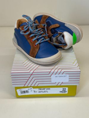 Paire DE Chaussures Enfant Franco Romagnoli Texano Denim Tai…