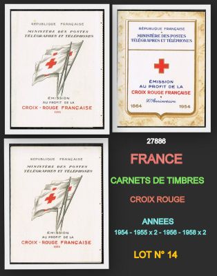 quatre cartes présentant des motifs différents sur fond noir
