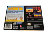 a back cover of a video game with a picture of a desert