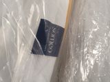 a close up of a plastic bag with a toothbrush in it