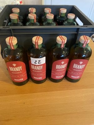 12 bouteilles de Brandy Spiritueux cuvée eau de vie de vin 4… - Photo 1