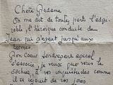 a piece of paper that has writing on it