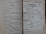 an old book open to a page with a list on it