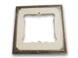 an image of a white picture frame with a picture in the middle