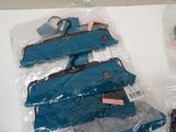 bags of luggage are wrapped in plastic and ready to be shipped