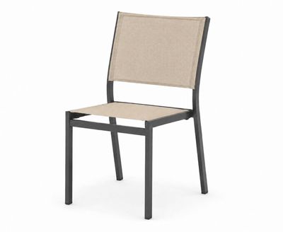 an image of a chair with a beige seat and back