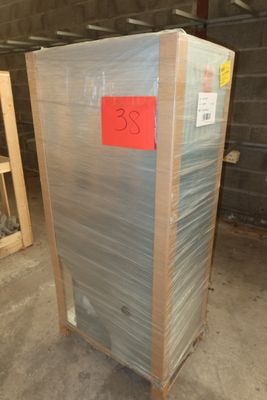 a stack of boxes that are sitting in a warehouse