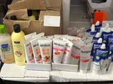 many different types of skin care products on a table